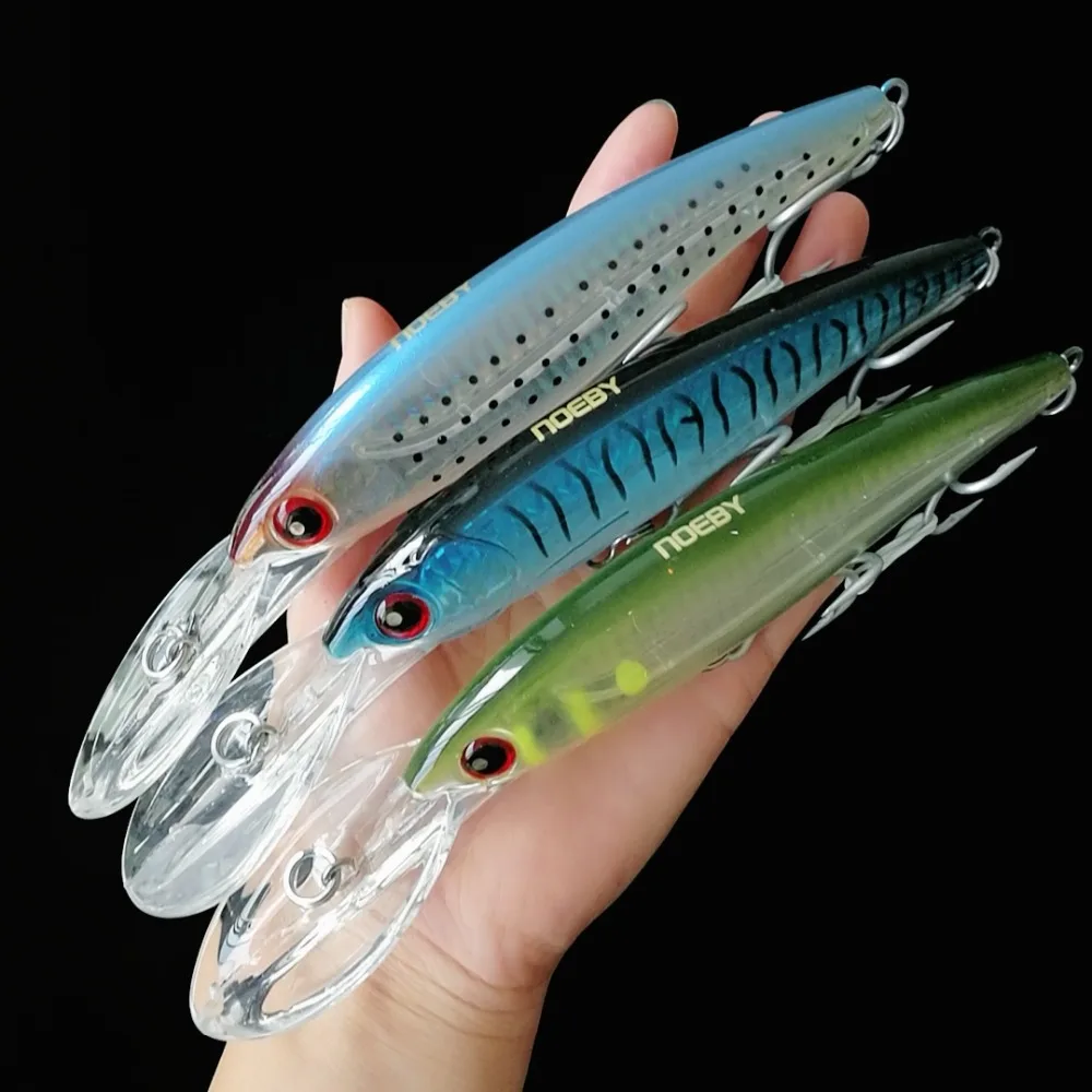 NOEBY 3pcs/lot Big tongue minnow lure 44g/140mm Floating 0-7m 3D eyes Artificial big hard lure fishing lure
NOEBY 3pcs/lot Big tongue minnow lure 44g/140mm Floating 0-7m 3D eyes Artificial big hard lure fishing lure