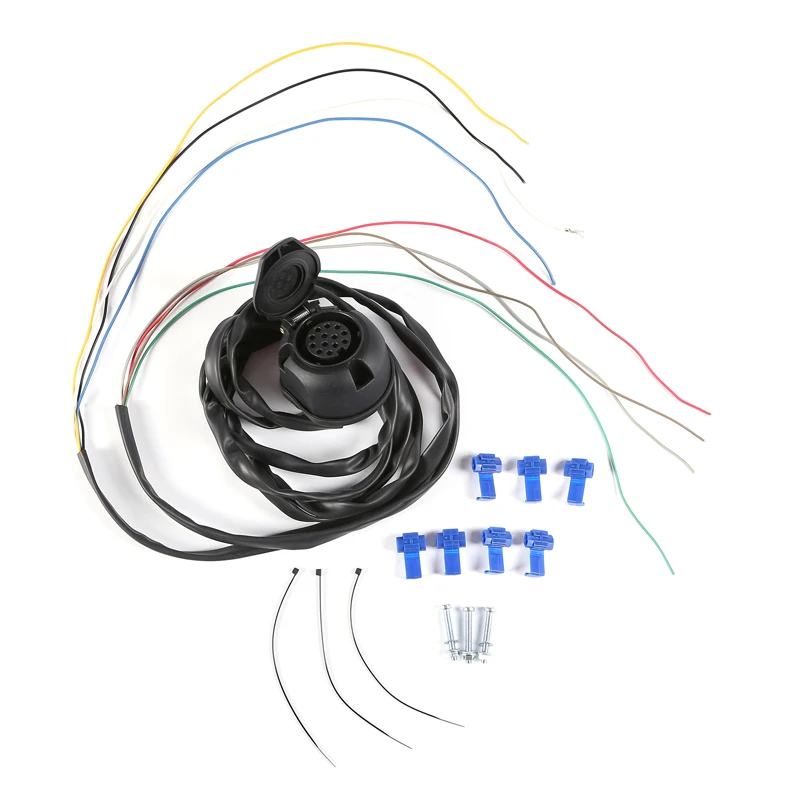 AOHEWEI prewired 13 pin core way towing trailer socket harness with 2 meter 8 pin cable wire 13 pin trailer adapter connector
AOHEWEI prewired 13 pin core way towing trailer socket harness with 2 meter 8 pin cable wire 13 pin trailer adapter connector
