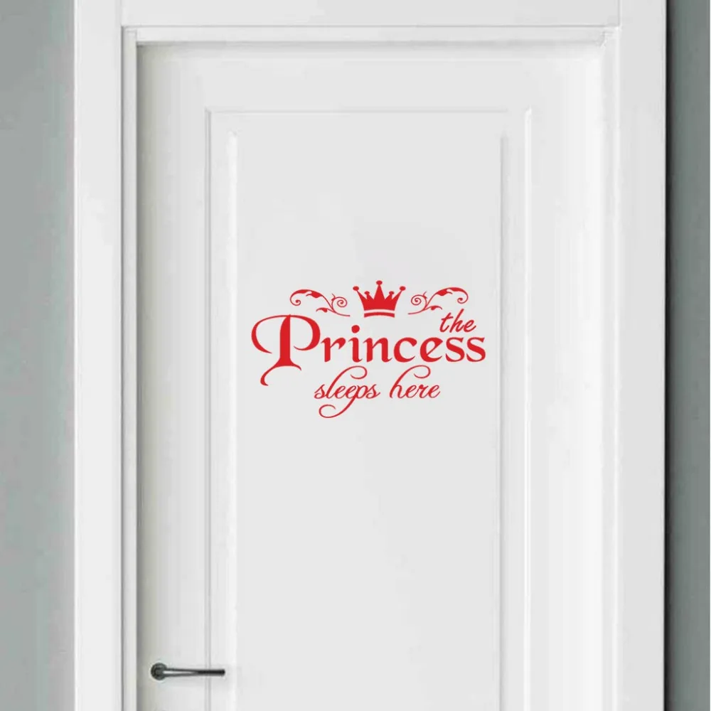 DIY Removable Princess Sleeps here Wall Stickers Art Vinyl door Decals Home Baby Girls Kids Room Bedroom Dormitory Decor L0130
DIY Removable Princess Sleeps here Wall Stickers Art Vinyl door Decals Home Baby Girls Kids Room Bedroom Dormitory Decor L0130