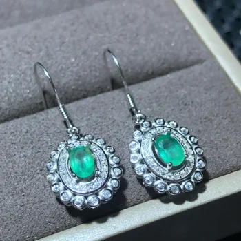 KJJEAXCMY Fine Jewelery Female earrings natural emerald earrings 925 sterling silver mosaic kind photo
KJJEAXCMY Fine Jewelery Female earrings natural emerald earrings 925 sterling silver mosaic kind photo
