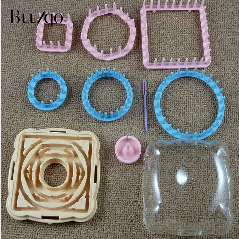 New 9Pcs Knitting Loom Flower Pattern Maker Wool Yarn Needle Knit Hobby Loom Knitting Machine Sewing Tools Color Random
New 9Pcs Knitting Loom Flower Pattern Maker Wool Yarn Needle Knit Hobby Loom Knitting Machine Sewing Tools Color Random