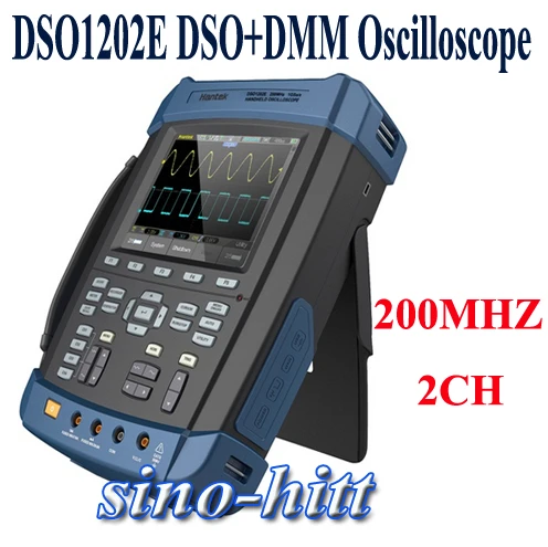 Ручной dso1202e новое обновление осциллограф 200 мГц 2ch 1GSa/s 2 м глубина памяти DMM USB 5.6