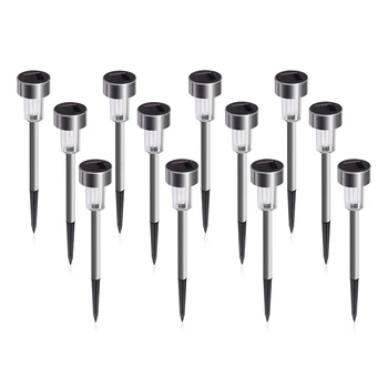 12pcs Solar Garden Lights Outdoor, Solar Pathway Lights, Landscape Lighting for Lawn/Garden (Stainless Steel)
12pcs Solar Garden Lights Outdoor, Solar Pathway Lights, Landscape Lighting for Lawn/Garden (Stainless Steel)
