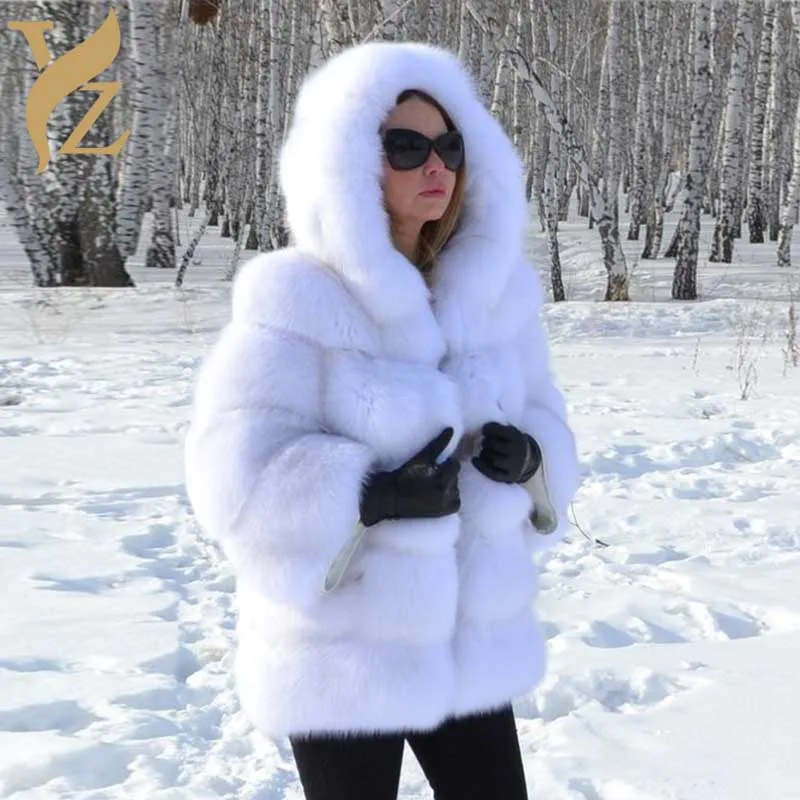 2018 New Arrival Nature White Fox Fur Coats With Warm Hoods Real Fox Fur Coat & Jacket For Women Winter Outerwear Overcoats Tops
2018 New Arrival Nature White Fox Fur Coats With Warm Hoods Real Fox Fur Coat & Jacket For Women Winter Outerwear Overcoats Tops