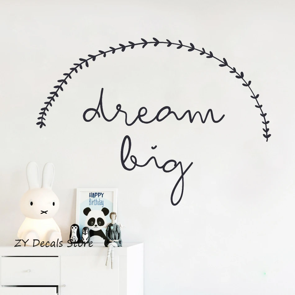 Dream Big Text Wall Sticker for Kids Rooms Lovely Vinyl Wall Decals Bedroom Home Decoration Waterproof Art Decal Wallpaper S620
Dream Big Text Wall Sticker for Kids Rooms Lovely Vinyl Wall Decals Bedroom Home Decoration Waterproof Art Decal Wallpaper S620