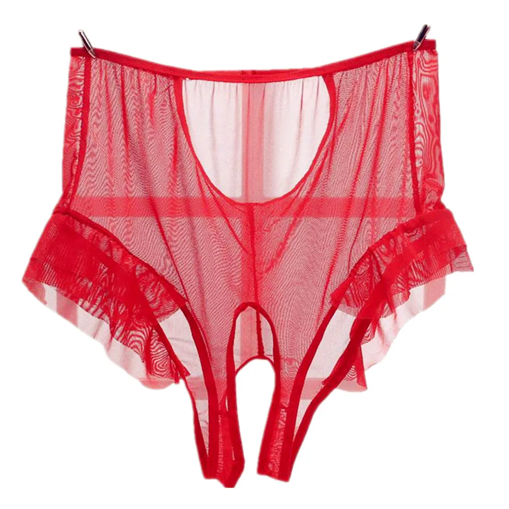 Big Size Open Crotch Underwear Women Perspective Sexy Women Transparent Thong Underwear Romantic Ruffles Lace Ultra Thin Briefs
Big Size Open Crotch Underwear Women Perspective Sexy Women Transparent Thong Underwear Romantic Ruffles Lace Ultra Thin Briefs