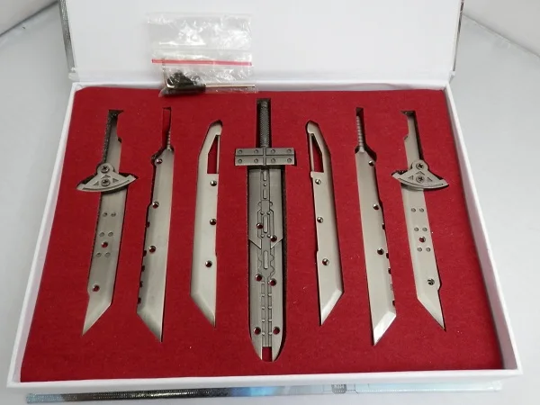 Free Shipping final fantasy Cloud Strife delicate Ragnarok swords 7 in 1 key chain limited version!wholesale accessories
Free Shipping final fantasy Cloud Strife delicate Ragnarok swords 7 in 1 key chain limited version!wholesale accessories