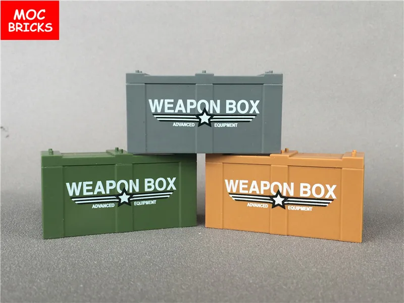 5pcs/lot MOC Bricks DIY Tools container Weapon Box for Military Figure Set Parts Building Blocks Assembled Toys kids gift
5pcs/lot MOC Bricks DIY Tools container Weapon Box for Military Figure Set Parts Building Blocks Assembled Toys kids gift