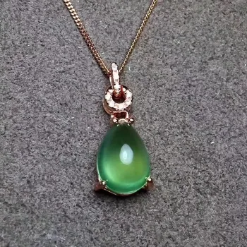 Fidelity natural 9*13mm prehnite pendants s925 sterling silver water droplet fine jewelry for women natural green gemstone
Fidelity natural 9*13mm prehnite pendants s925 sterling silver water droplet fine jewelry for women natural green gemstone