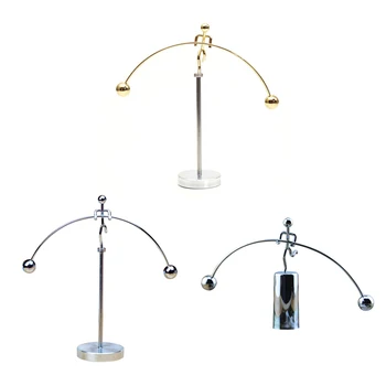 Novelty Gift 3D Fun Rotate Small Kinetic Art Perpetual Motion Dynamic Balancing Instrument Home Office Decor
Novelty Gift 3D Fun Rotate Small Kinetic Art Perpetual Motion Dynamic Balancing Instrument Home Office Decor