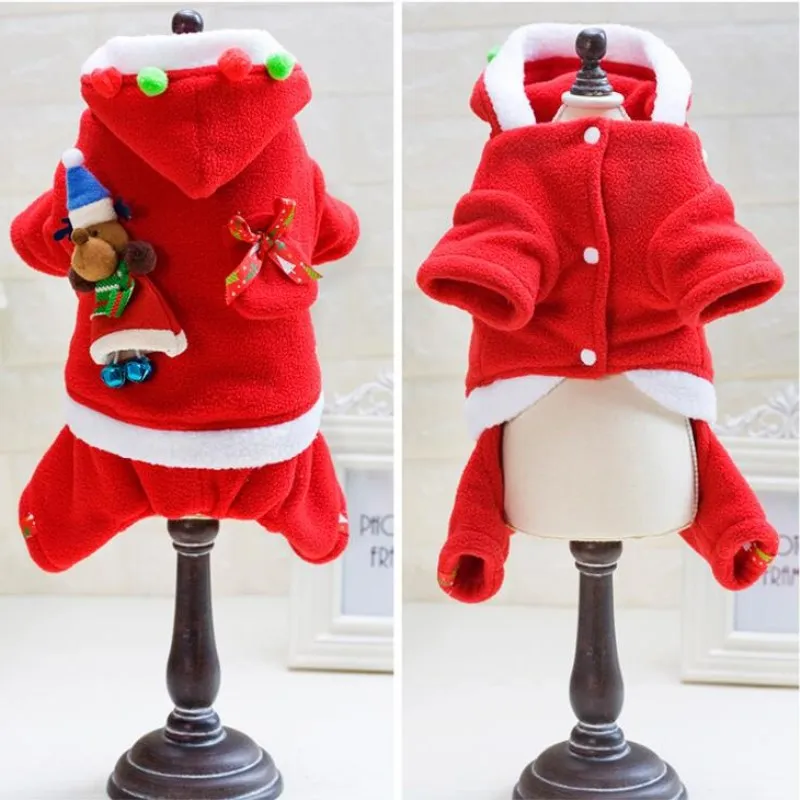 PUPISHE 2018 Pet Dog Cat Christmas Clothes Santa Claus Costume Winter Pet Coat Apparel Dog Suit with Cap
PUPISHE 2018 Pet Dog Cat Christmas Clothes Santa Claus Costume Winter Pet Coat Apparel Dog Suit with Cap