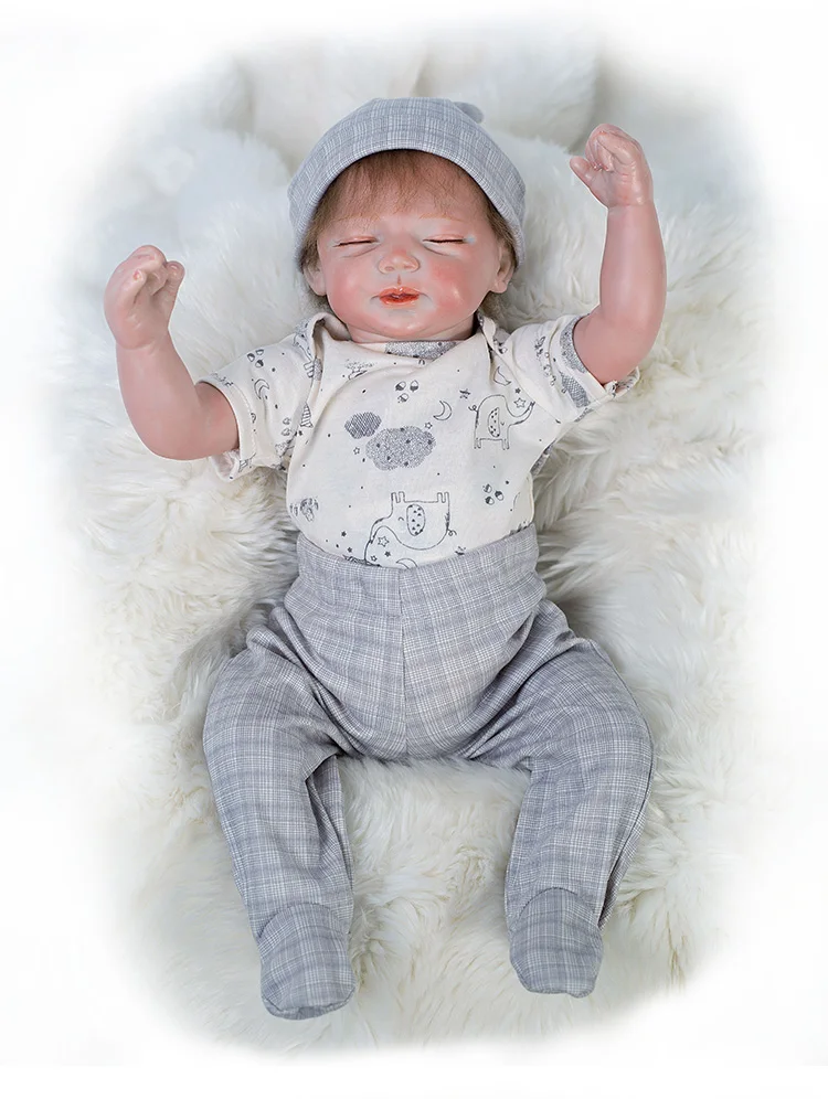 Baby Doll reborn boy 20"48cm silicone reborn baby dolls toys for children gift bebes reborn de silicone real bonecas
Baby Doll reborn boy 20"48cm silicone reborn baby dolls toys for children gift bebes reborn de silicone real bonecas