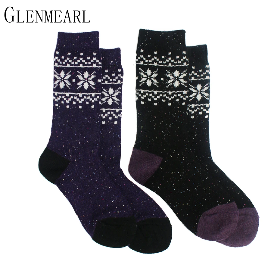 Merino Wool Women Socks Color Point Brand Jacquard Fall Winter Warm Thick Compression Coolmax Hosiery Ladies Boot Socks 2PK
Merino Wool Women Socks Color Point Brand Jacquard Fall Winter Warm Thick Compression Coolmax Hosiery Ladies Boot Socks 2PK