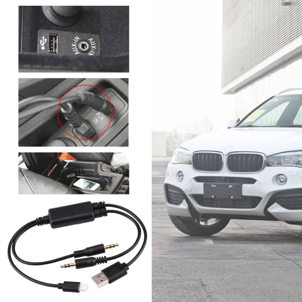 AUX Adapter Interface Cable Car USB 3.5MM AUX Adapter Interface Cable For BMW MINI Cooper Core For iPod Fast Data Transfer
AUX Adapter Interface Cable Car USB 3.5MM AUX Adapter Interface Cable For BMW MINI Cooper Core For iPod Fast Data Transfer