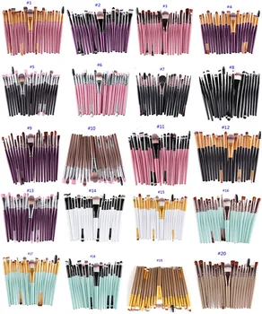300sets 22 colors Professional 20pcs Makeup Brushes Set Powder Foundation Eyeshadow Eyeliner Lip Cosmetic Makeup Brushes
300sets 22 colors Professional 20pcs Makeup Brushes Set Powder Foundation Eyeshadow Eyeliner Lip Cosmetic Makeup Brushes