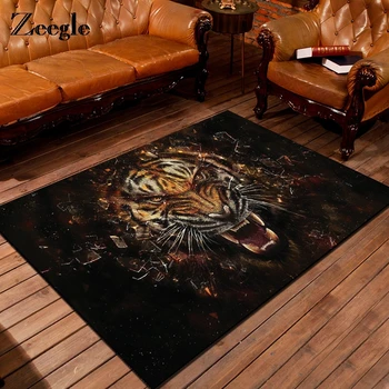 Zeegle 3D Tiger Printed Carpet For Living Room Anti-Slip Coffee Table Floor Decoration Flannel Mat Kids Bedroom Rug
Zeegle 3D Tiger Printed Carpet For Living Room Anti-Slip Coffee Table Floor Decoration Flannel Mat Kids Bedroom Rug