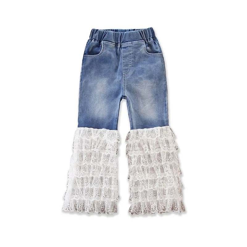 Casual Fashion Girls Jeans Pants Kids Spring Pants Children Lace Splicing Pants Clothes
Casual Fashion Girls Jeans Pants Kids Spring Pants Children Lace Splicing Pants Clothes
