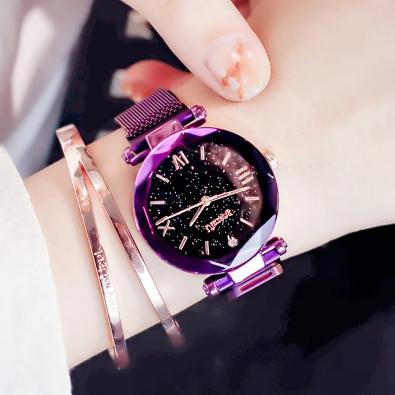 2019 Hot Sale Women Watch Magnetic Lock Mesh Band Stainless Steel Quartz Wristwatch Lady Female Starry Sky Watches
2019 Hot Sale Women Watch Magnetic Lock Mesh Band Stainless Steel Quartz Wristwatch Lady Female Starry Sky Watches