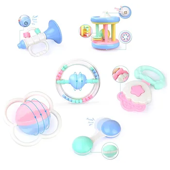 Baby Teething Toys Infant Training Toy Case Play Baby Intelligence Grasping Gums Wave Ball Hand Bell For Newborn Random Color
Baby Teething Toys Infant Training Toy Case Play Baby Intelligence Grasping Gums Wave Ball Hand Bell For Newborn Random Color