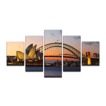 Canvas Wall Art Pictures Home Decor For Living Room 5 Pieces Sydney Opera House Sunset Seascape Bridge Painting Prints Poster
Canvas Wall Art Pictures Home Decor For Living Room 5 Pieces Sydney Opera House Sunset Seascape Bridge Painting Prints Poster