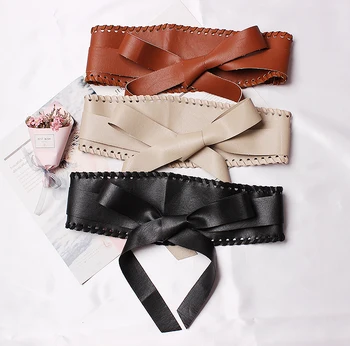 2018 Brand Black Brown PU Wide Dress Belt For Women European Plain Faux Leather Self-Tie Bow Belt Waistband Ladies Waist Belts
2018 Brand Black Brown PU Wide Dress Belt For Women European Plain Faux Leather Self-Tie Bow Belt Waistband Ladies Waist Belts