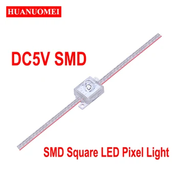 Square 5V WS2811 SMD led pixel string light, digital full color 5050 rgb led module; DC5V input, Waterproof IP68
Square 5V WS2811 SMD led pixel string light, digital full color 5050 rgb led module; DC5V input, Waterproof IP68