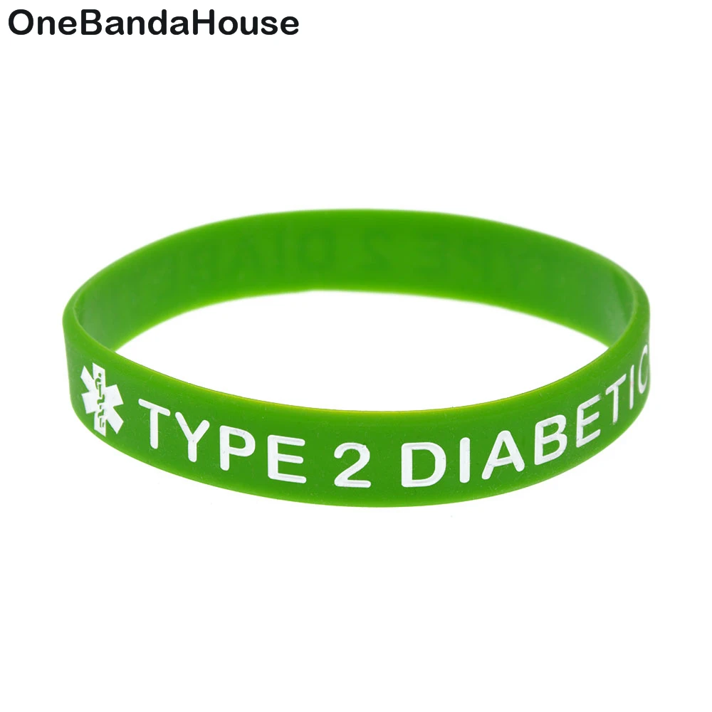 OneBandaHouse 50PCS/Lot Medical Alert Arm Band Type 2 Diabetic Silicone Wristband Decoration Bracelet
OneBandaHouse 50PCS/Lot Medical Alert Arm Band Type 2 Diabetic Silicone Wristband Decoration Bracelet