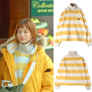 Hoodies Kpop Style Harajuku Striped Turtleneck Moletom Kawaii Sweatshirt koreanLee Sung Kyung the Same BF style Pullover
Hoodies Kpop Style Harajuku Striped Turtleneck Moletom Kawaii Sweatshirt koreanLee Sung Kyung the Same BF style Pullover