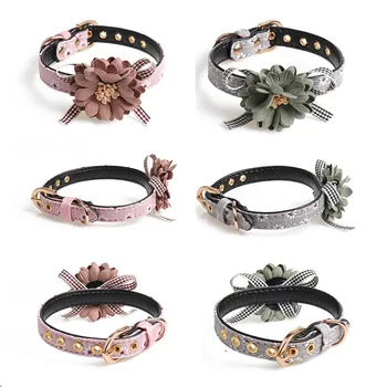Dog Collar Pet Products 1 PC Adjustable Pet Neck Strap Flower Shape PU Leather Small Dog Leads Cat Bow tie
Dog Collar Pet Products 1 PC Adjustable Pet Neck Strap Flower Shape PU Leather Small Dog Leads Cat Bow tie