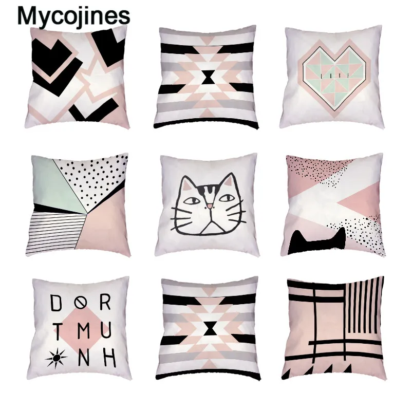 Pink Geometric White Cushion Covers Polyester Peach Skin Letter Never Give Up Printing Throw Pillow Case Home Decor Dining Chair
Pink Geometric White Cushion Covers Polyester Peach Skin Letter Never Give Up Printing Throw Pillow Case Home Decor Dining Chair