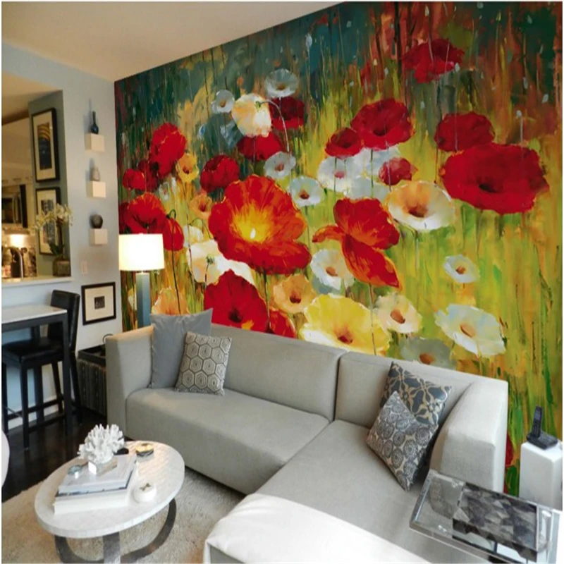 beibehang Large - scale custom wallpaper beautiful poppy flower wall murals background wall papel de parede infantil menina
beibehang Large - scale custom wallpaper beautiful poppy flower wall murals background wall papel de parede infantil menina