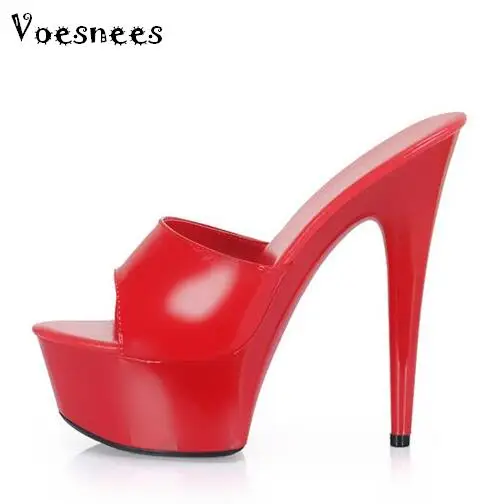 Woman Wedding Shoes Sandals 2018 Nightclub Sexy High-heeled 15cm Shoes Slippers Fine With Waterproof Sandal Summer Pumps 
Woman Wedding Shoes Sandals 2018 Nightclub Sexy High-heeled 15cm Shoes Slippers Fine With Waterproof Sandal Summer Pumps