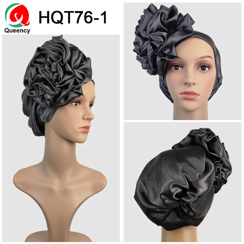 HQT76 Queency African New Coming Rose-Tie Satin Gele already tied head wrapper Ready to wear Auto Gele
HQT76 Queency African New Coming Rose-Tie Satin Gele already tied head wrapper Ready to wear Auto Gele