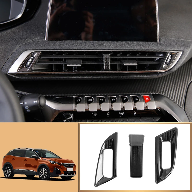 Left Hand Drive! For Peugeot 3008 GT 2017 2018 2019 Stainless Steel Interior Console Air Vent Outlet Cover Trim 3pcs Car Styling
Left Hand Drive! For Peugeot 3008 GT 2017 2018 2019 Stainless Steel Interior Console Air Vent Outlet Cover Trim 3pcs Car Styling