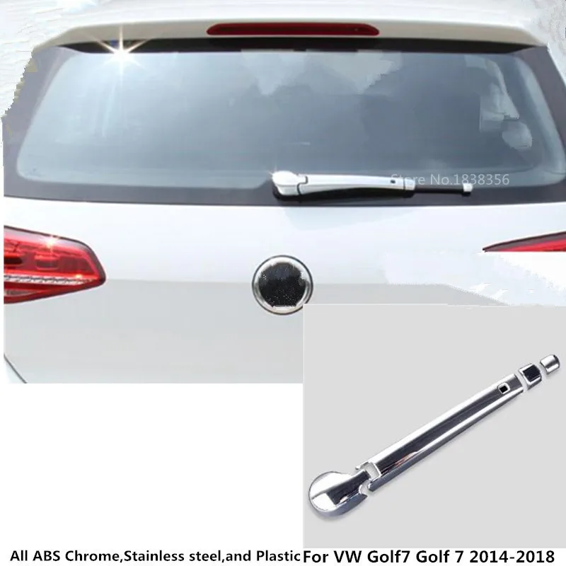 For Volkswagen VW Golf7 Golf 7 2014 2015 2016 2017 2018 Windscreen Trim ABS Chrome Rear Glass Wiper Nozzle Cover Window 4pcs | Автомобили