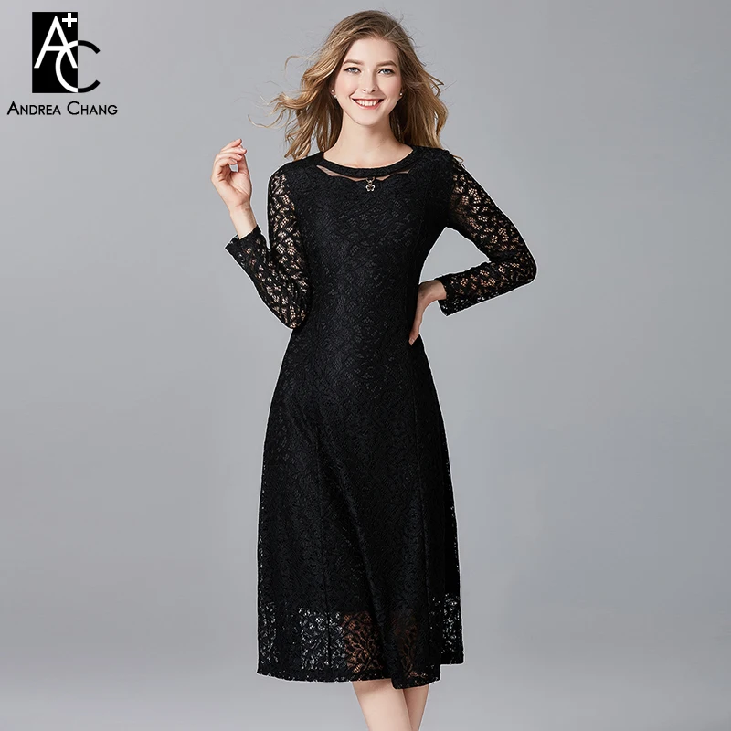 PLUS SIZE woman dress L-5XL high quality summer spring dress beading collar vintage calf length floral pattern black lace dress
PLUS SIZE woman dress L-5XL high quality summer spring dress beading collar vintage calf length floral pattern black lace dress