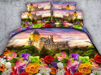 JF-434 colorful flowers green trees and castle bedding sets grand scenery quilt covers King Queen size bed linen single sheets
JF-434 colorful flowers green trees and castle bedding sets grand scenery quilt covers King Queen size bed linen single sheets
