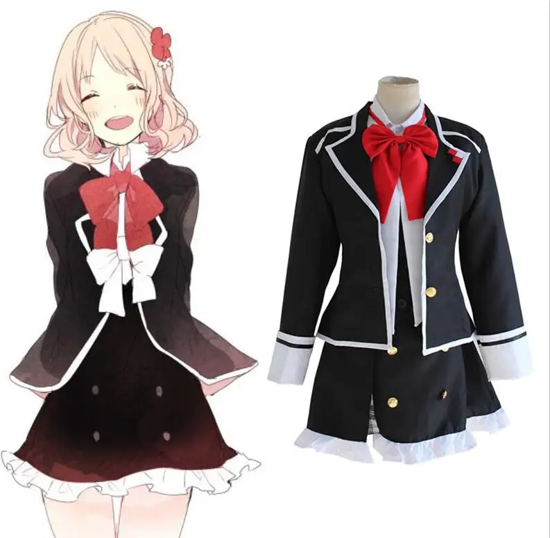 Anime Diabolik Lovers Komori Yui Cosplay Costume Full Set School Uniform ( Jacket + Vest + Skirt + Bow tie ) Halloween Costumes
Anime Diabolik Lovers Komori Yui Cosplay Costume Full Set School Uniform ( Jacket + Vest + Skirt + Bow tie ) Halloween Costumes
