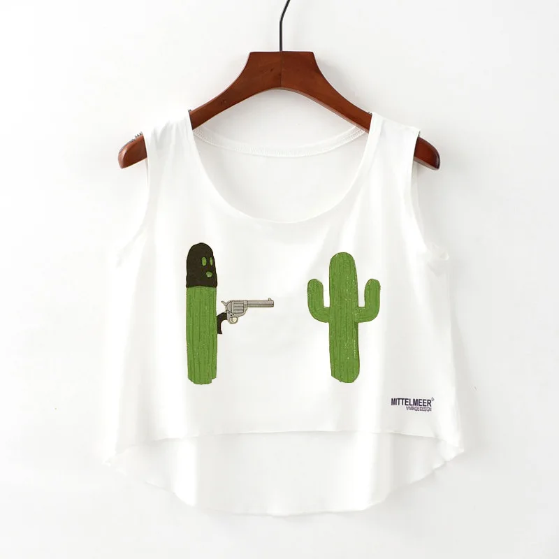Moonbiffy 2018 new summer cactus printing women short section exposed umbilical vest Tank Top Women Sexy Casual Sleeveless tops
Moonbiffy 2018 new summer cactus printing women short section exposed umbilical vest Tank Top Women Sexy Casual Sleeveless tops