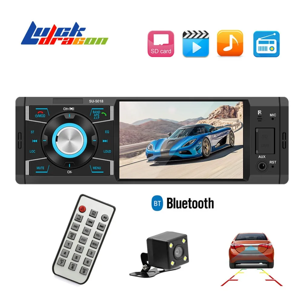 Autoradio 4.1 inch Radio Car Stereo 1 Din Car Radio Audio AUX FM Radio MP5 Player Bluetooth with Rearview Camera Remote Control
Autoradio 4.1 inch Radio Car Stereo 1 Din Car Radio Audio AUX FM Radio MP5 Player Bluetooth with Rearview Camera Remote Control