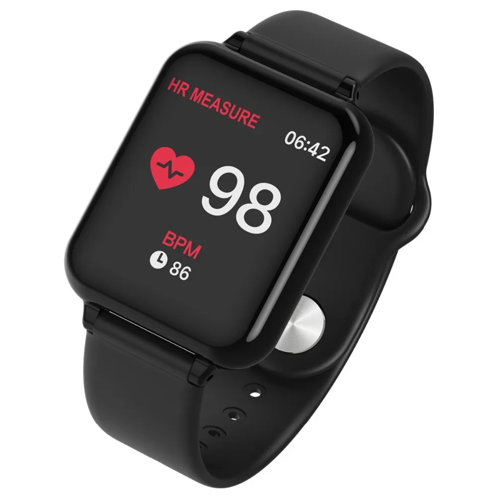 Фото B57 Smart Wristband Bluetooth Heart Rate Blood Pressure Oxygen Detector Alarm Clock Men Sport Watch Wearable | Электроника