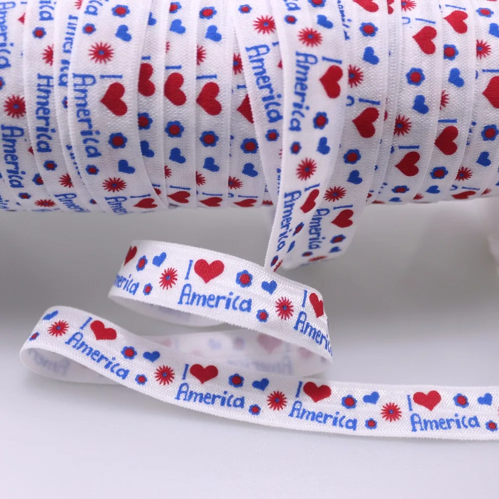 50yards 5/8" I love America fold over elastic for July 4th American stars pattern decorative foe elastic
50yards 5/8" I love America fold over elastic for July 4th American stars pattern decorative foe elastic