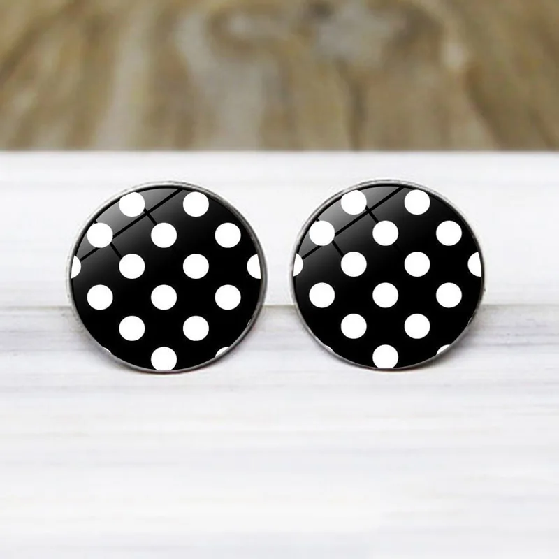 8 Colors Polka Dot Round Glass Cabochon Earrings Hypoallergenic Jewelry Fashion Earrings for Women Sensitive Ears
8 Colors Polka Dot Round Glass Cabochon Earrings Hypoallergenic Jewelry Fashion Earrings for Women Sensitive Ears