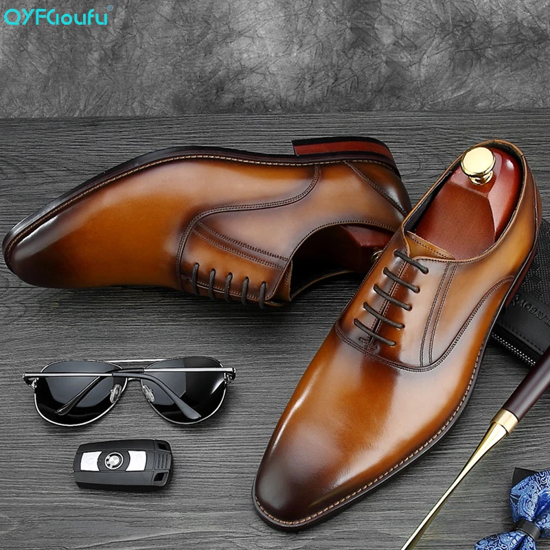 Italian Style Men Formal Dress Shoe Brand Genuine Leather Comfortable Wedding Shoes High Quality Men Suit Shoes Flats
Italian Style Men Formal Dress Shoe Brand Genuine Leather Comfortable Wedding Shoes High Quality Men Suit Shoes Flats