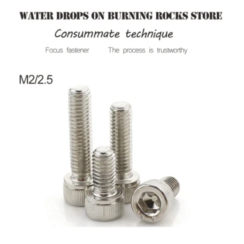 DIN912 12.9 grade bolts high strength Carbon steel hex socket screws M2 M2.5 screws Nickel twill cylindrical head bolts 20PCS
DIN912 12.9 grade bolts high strength Carbon steel hex socket screws M2 M2.5 screws Nickel twill cylindrical head bolts 20PCS