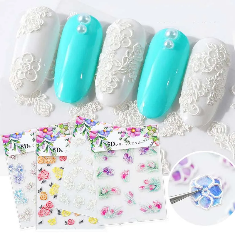 1set Flower Series Nails Stickers Manicure 5D Embossed Pattern Water Decals Tips Exquisite DIY with Back Sticker Beauty Tips
1set Flower Series Nails Stickers Manicure 5D Embossed Pattern Water Decals Tips Exquisite DIY with Back Sticker Beauty Tips