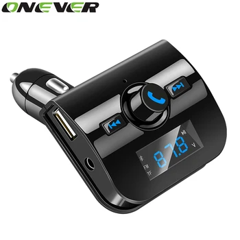 Onever Bluetooth Car Kit Music Player FM Transmitter Hands-free Modulator With 3.1A USB Charger TF Slot DC 12-24V USB For Iphone
Onever Bluetooth Car Kit Music Player FM Transmitter Hands-free Modulator With 3.1A USB Charger TF Slot DC 12-24V USB For Iphone