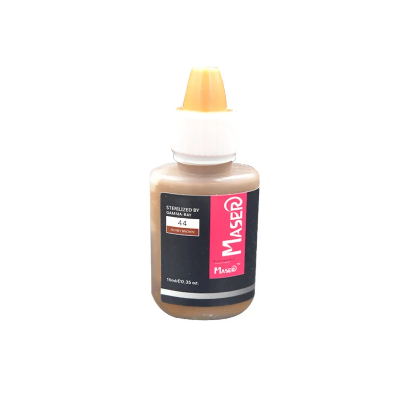 Tattoo ink 1 Bottle 44 HONEY BROWN 10ML Biomaser professional permanent makeup eyebrow lip tattoo micro pigment ink
Tattoo ink 1 Bottle 44 HONEY BROWN 10ML Biomaser professional permanent makeup eyebrow lip tattoo micro pigment ink