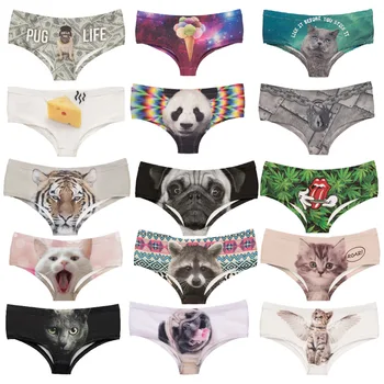 Women's Briefs New 15 Designs 3D Printing Hipster Anti Emptied Funny Cat Seamless Panties Sexy Underwear Women Panties 
Women's Briefs New 15 Designs 3D Printing Hipster Anti Emptied Funny Cat Seamless Panties Sexy Underwear Women Panties