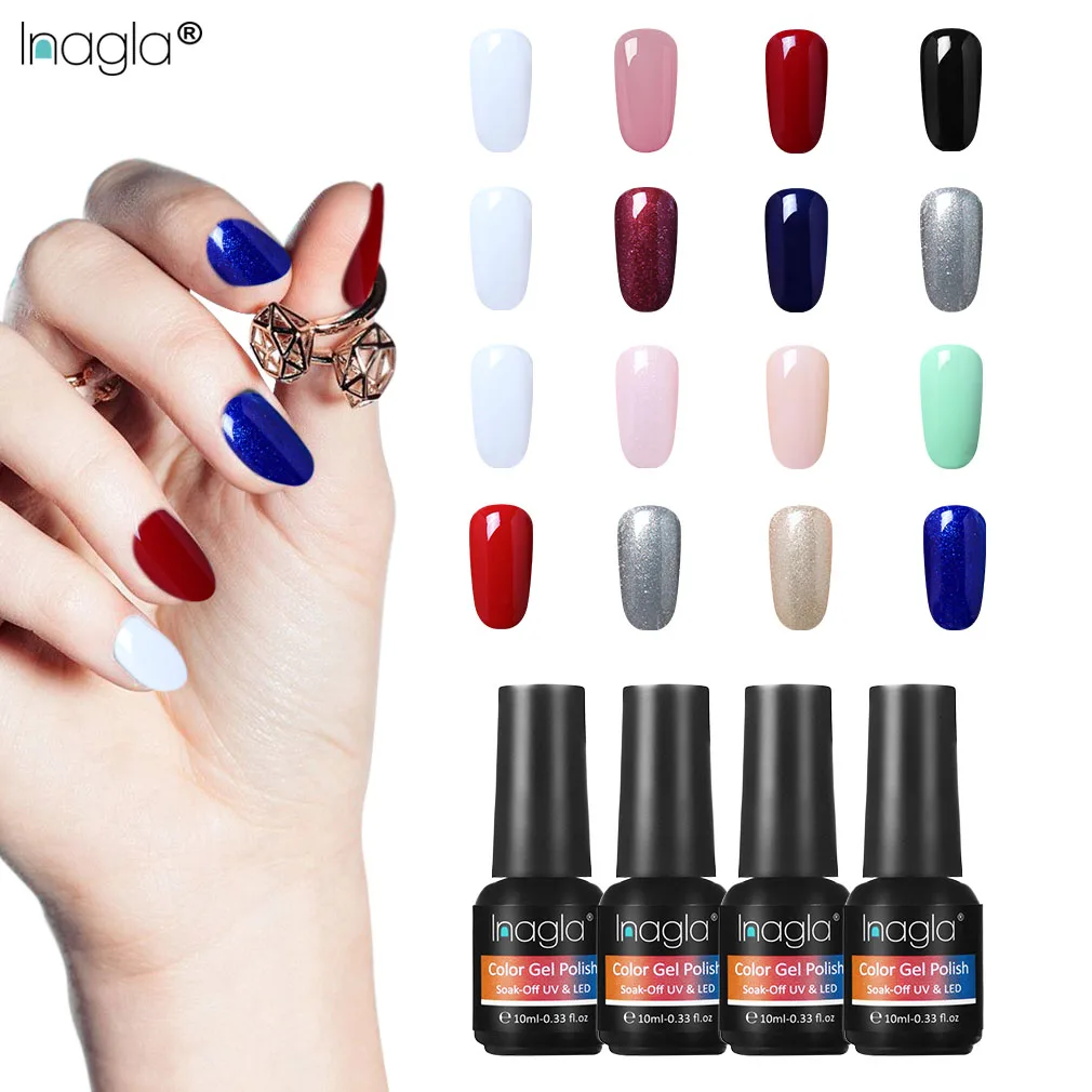 Inagla 4PCS/Set 10ML Gel Polish Colorful Pure Color Nail Art Semi Permanent Gel Varnish Primer Manicure UV Gel Nail Polish Kit
Inagla 4PCS/Set 10ML Gel Polish Colorful Pure Color Nail Art Semi Permanent Gel Varnish Primer Manicure UV Gel Nail Polish Kit